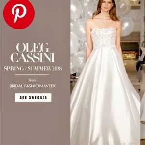 SOLD Oleg Cassini. Size 8. Ivory.  Cleaned.